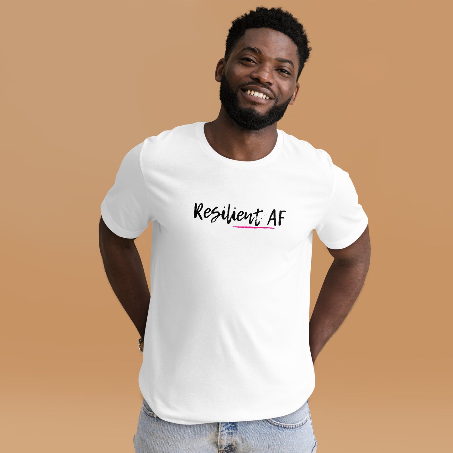 Resilient AF White T-Shirt (Men's)