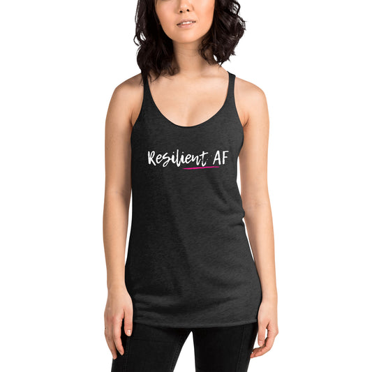 Racerback Tank Black Resilient AF (Women's)